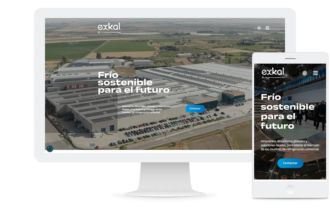 Mockup web Exkal