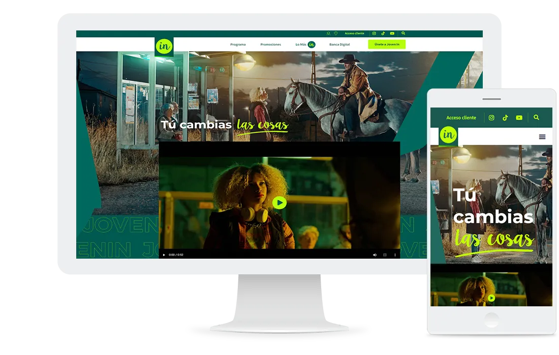 Mockup web Joven In hasta los 30