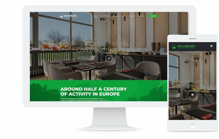Página web de Decostudio: diseño de interiores